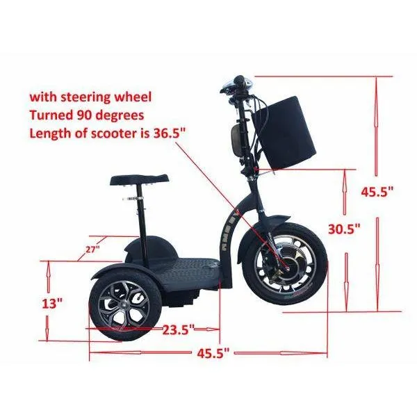 RMB Multi Point QR 48V/10Ah 500W 3-Wheel Electric Scooter