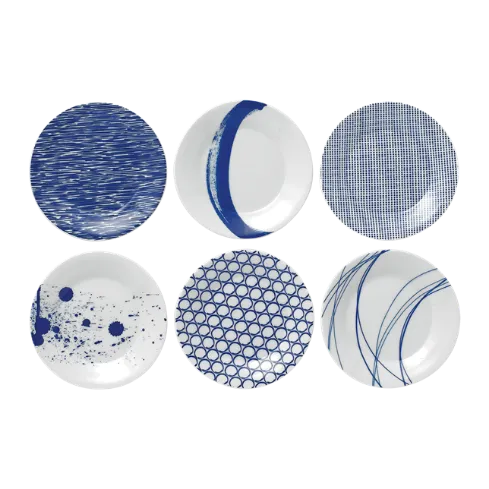Royal Doulton Pacific Blue Tapas Plate Set