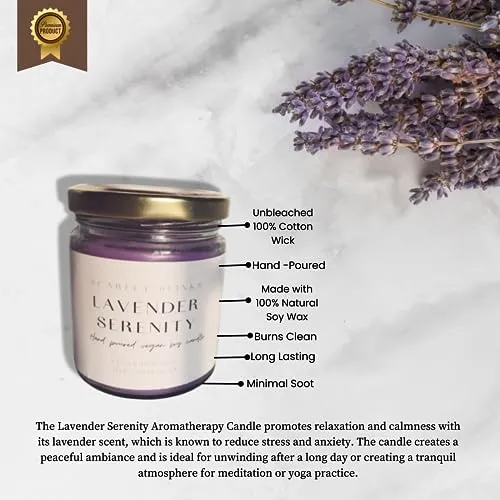 Scarlet Blinks Arabian Delight and Lavender Serenity | Soy Wax Candles | Aroma Therapy Candles | Burning Time:-45 HRS Pack of 2