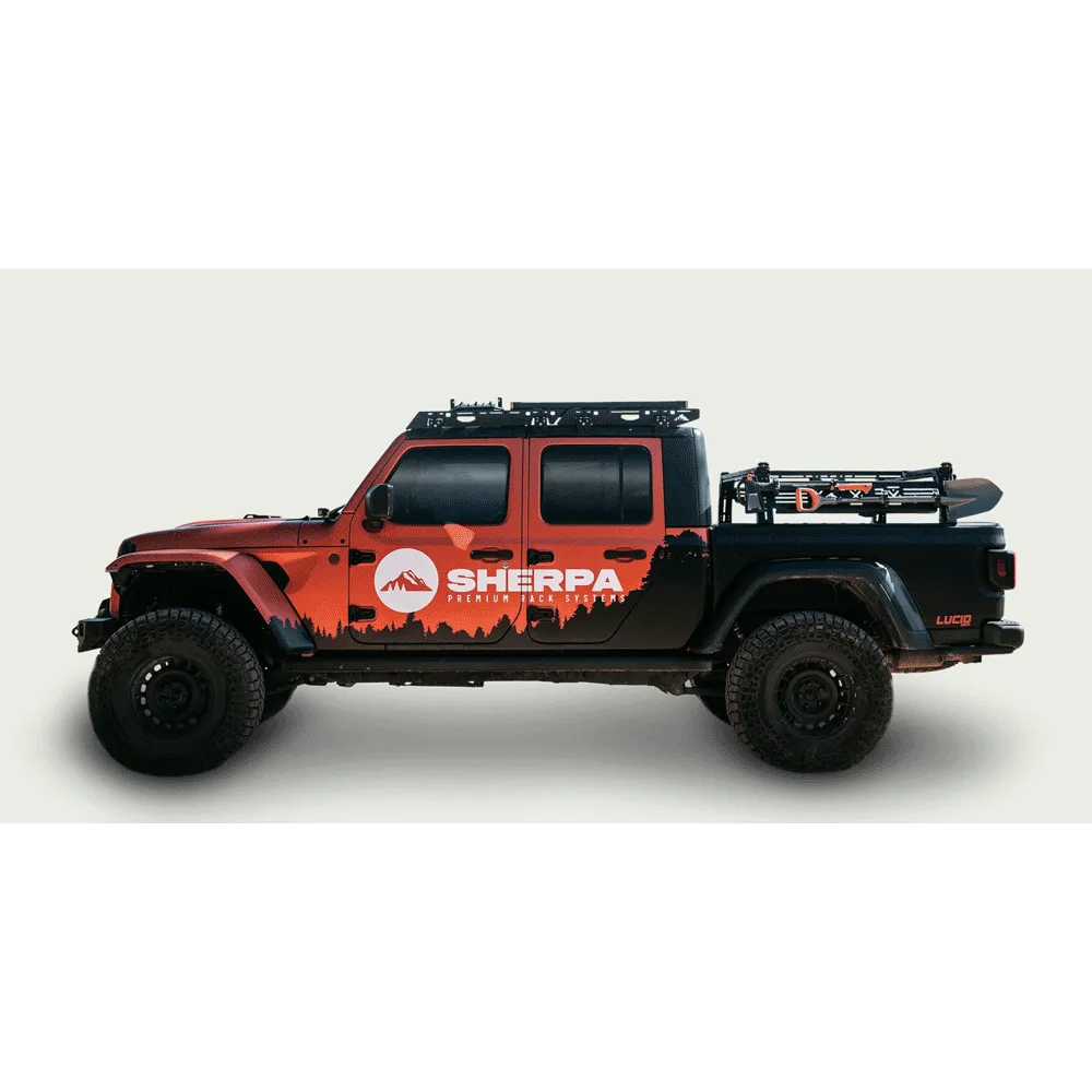 Sherpa - Mid-Height Pak System Bed Rack - Toyota Tacoma (2005-2023), (2024 )