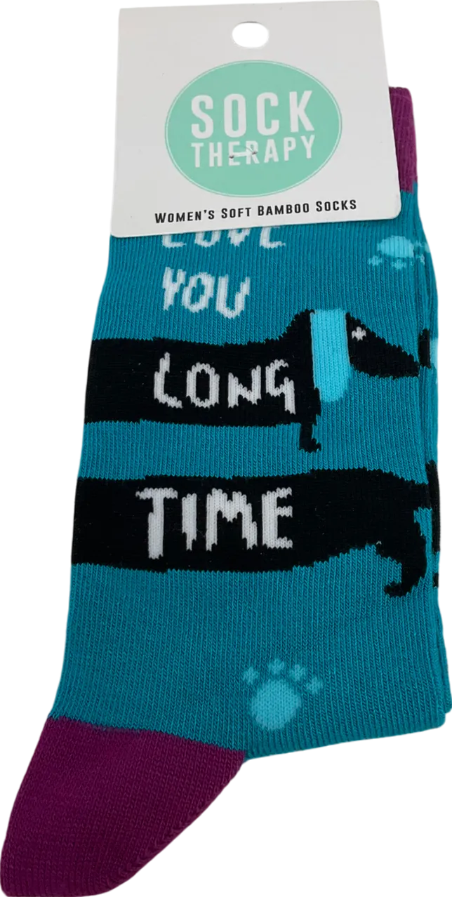 Sock Therapy Blue Bamboo Socks UK S/M
