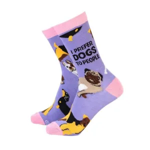 Socks I prefer Dogs to People