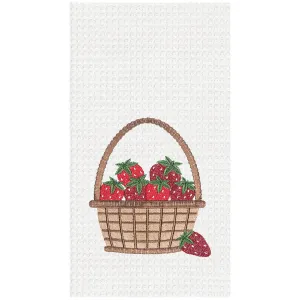 Strawberry Basket Kitchen Towel