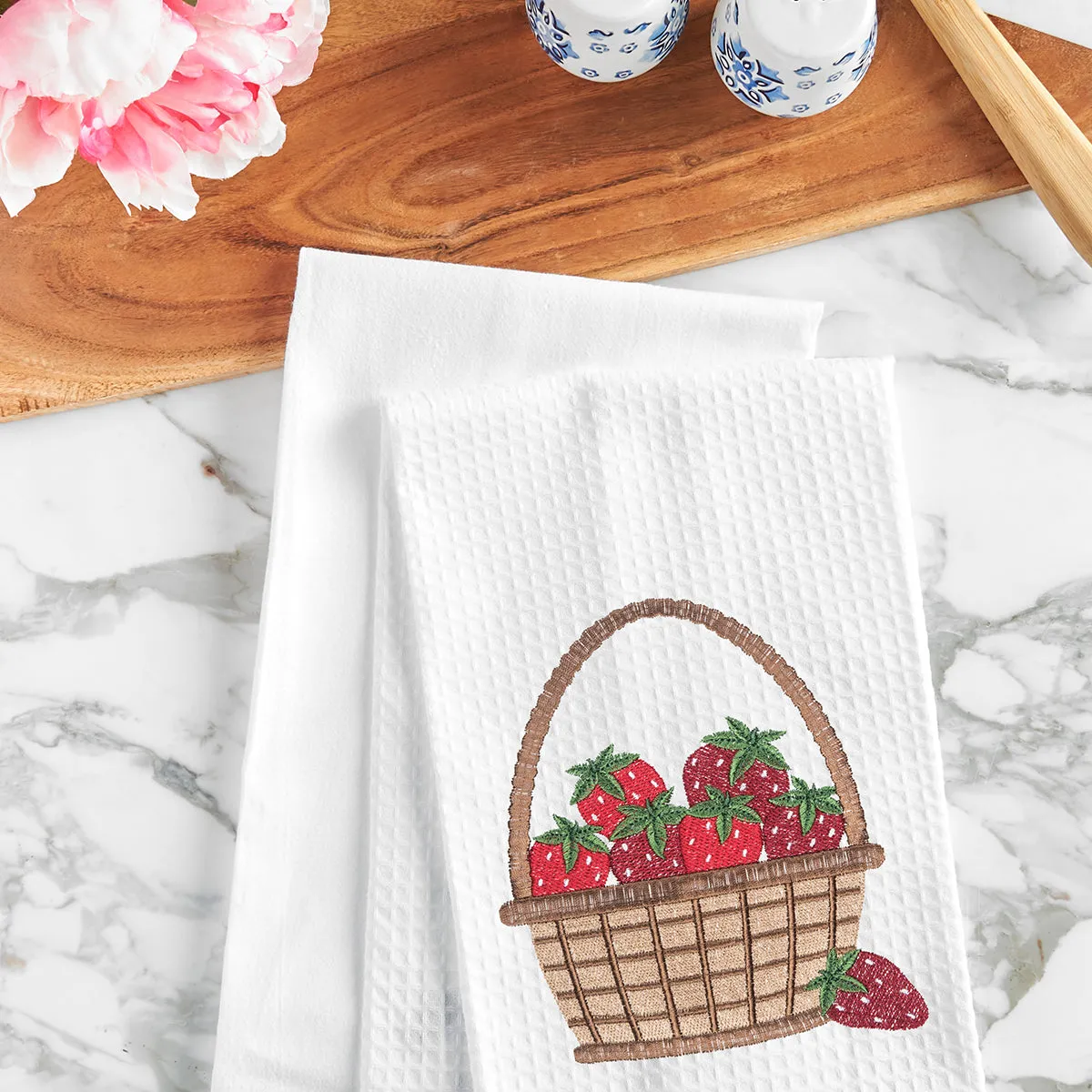 Strawberry Basket Kitchen Towel