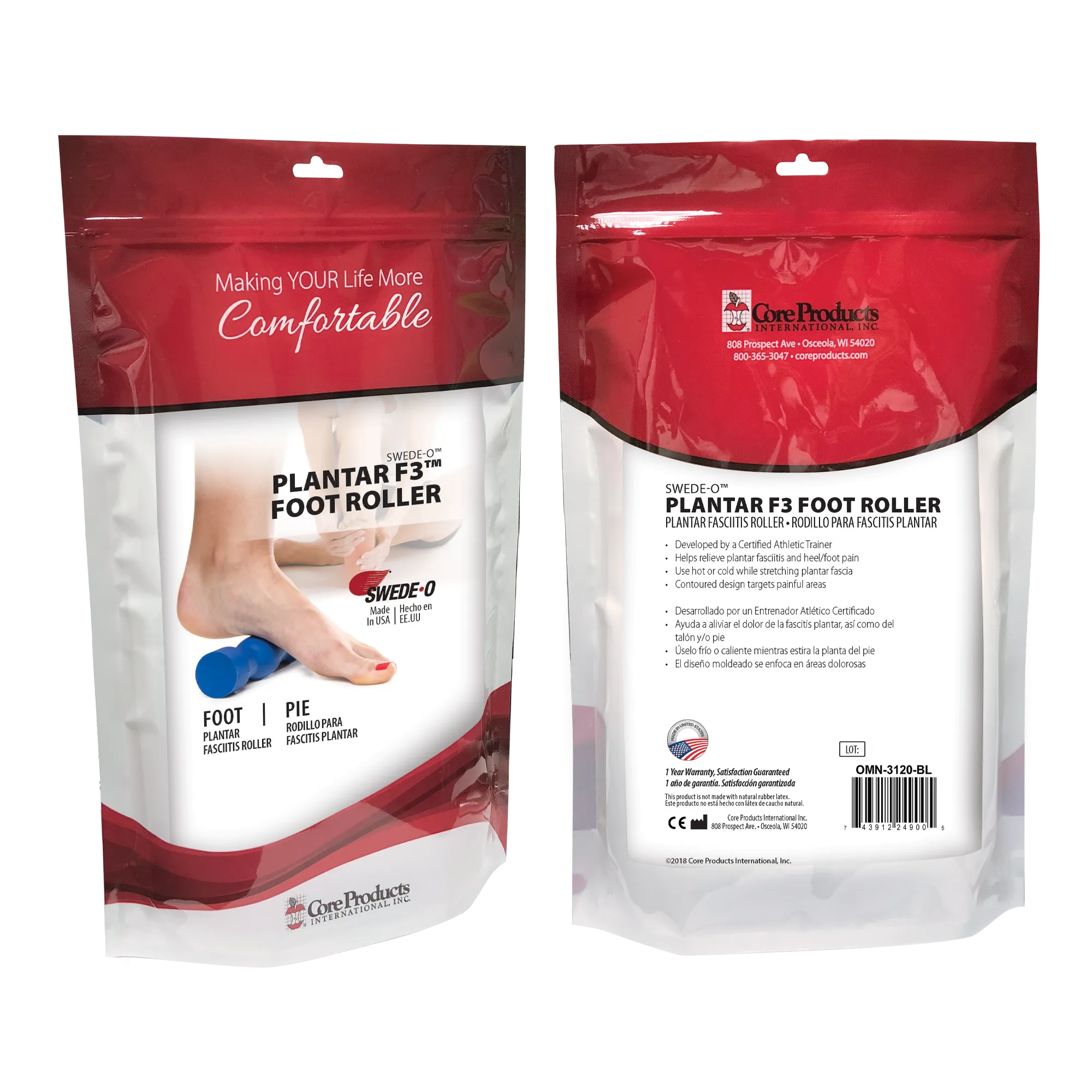 Swede-O Plantar F3 Foot Roller
