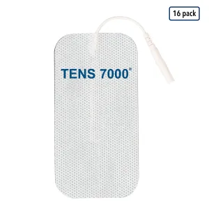 TENS 7000 Official TENS Unit Pads - 2" x 4" - 16 Count