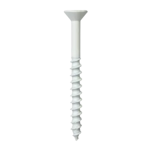 Titen Turbo - 1/4 in. x 2-3/4 in. 6-Lobe Flat-Head Concrete and Masonry Screw, White (75-Qty)
