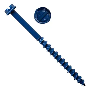 Titen Turbo - 3/16 in. x 3-3/4 in. Hex-Head Concrete and Masonry Screw, Blue (100-Qty)