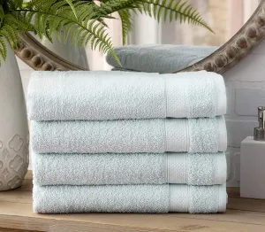 Toro Blu Large Size Bath Towel 500 GSM for Men & Women,140x70cm (WHITE)