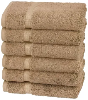 Toro Blu Large Size Face Towel 500 GSM for Men & Women,140x70cm (LGT BROWN)