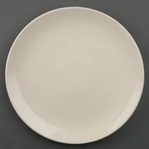 U134 Olympia Ivory Round Coupe Plates 255mm (Pack of 12)