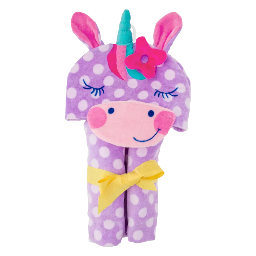 Unicorn Personalised Hooded Beach Towels