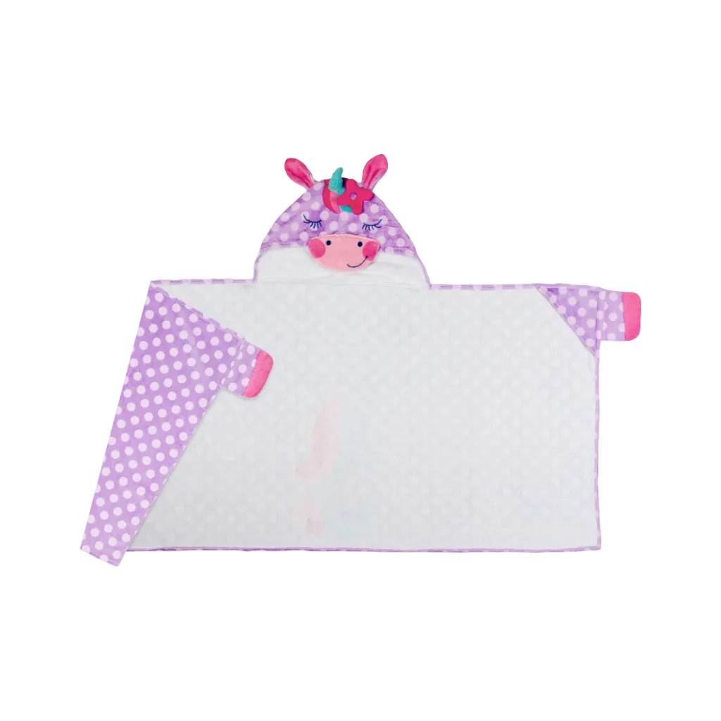 Unicorn Personalised Hooded Beach Towels