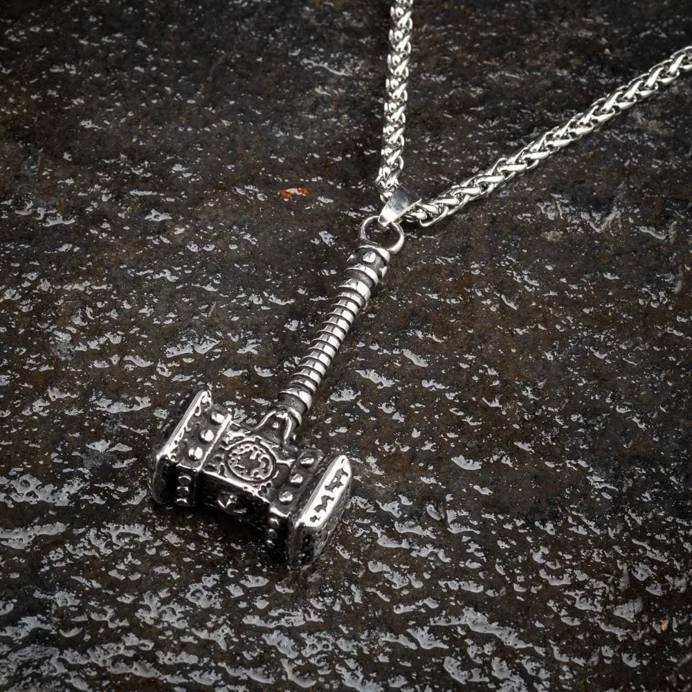 Viking Mjolnir or Thor's Hammer Necklace