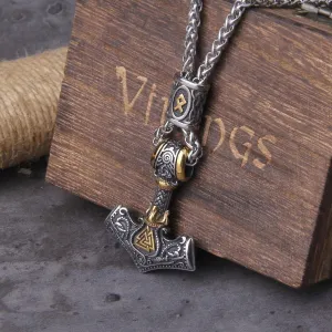 Viking Necklace Mjolnir & Valknut