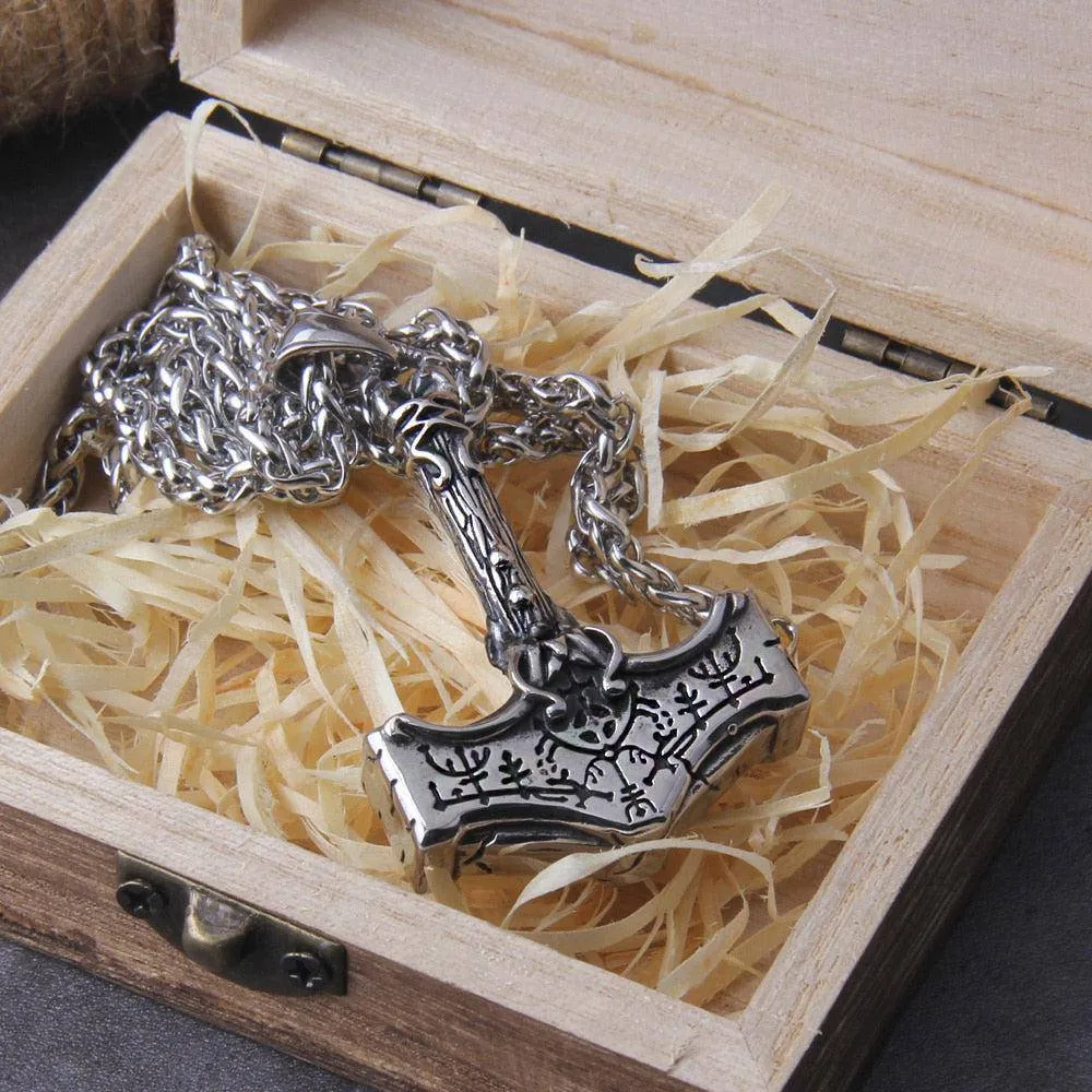 Viking Necklace Thor Hammer