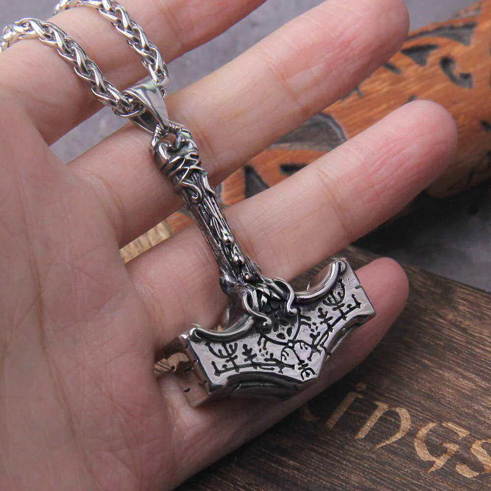 Viking Necklace Thor Hammer