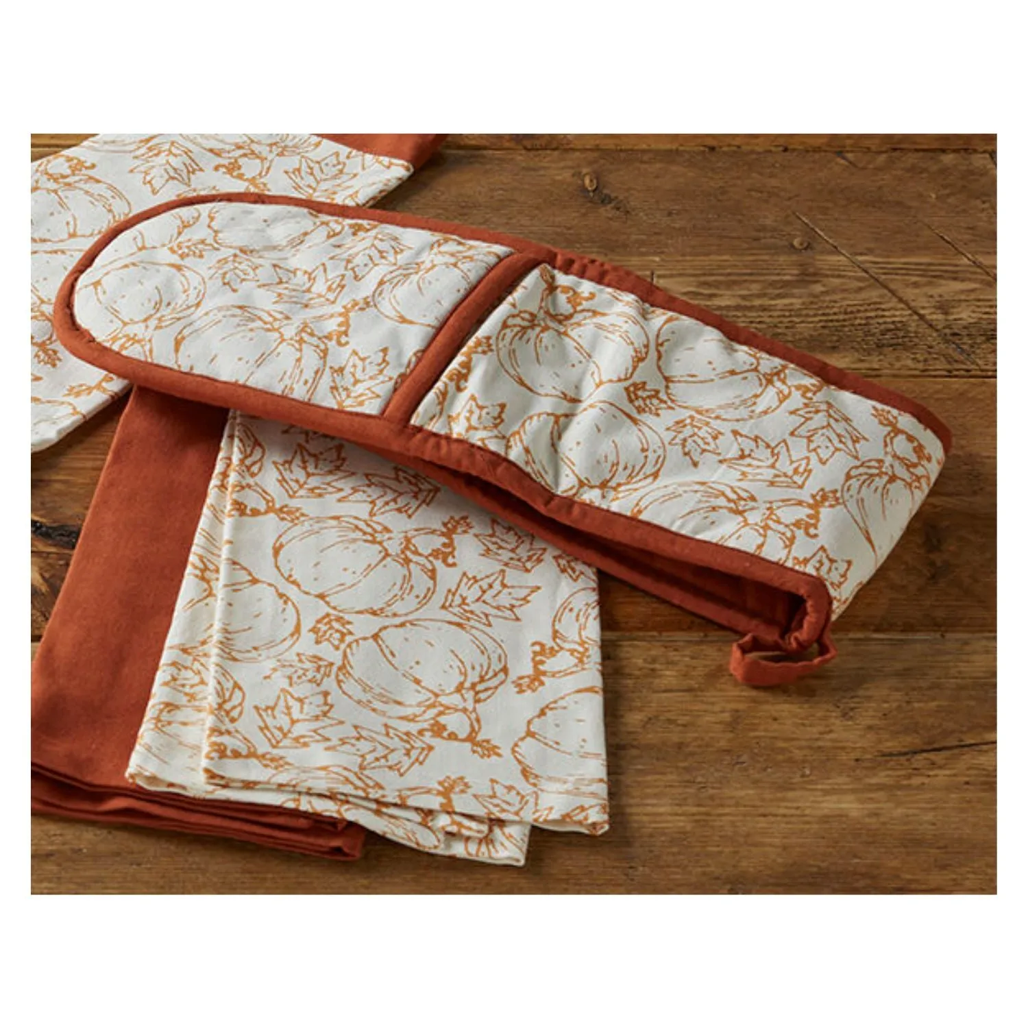Walton & Co 70cm Pumpkin Tea Towel (Set of 2)