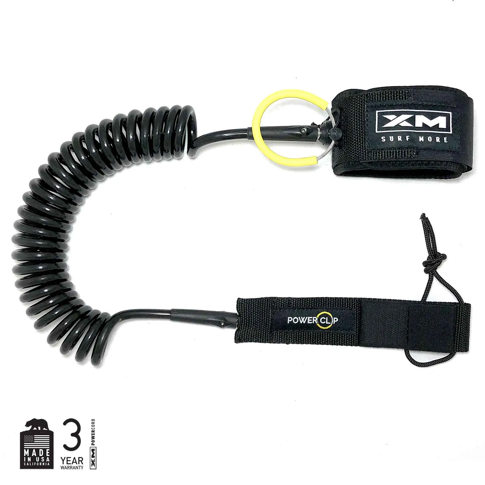 XM STAND-UP PADDLE (SUP) LEASH / POWER-CLIP / KNEE-CALF / COIL