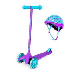 Zycom Zipper Scooter Helmet Combo Purple / Teal